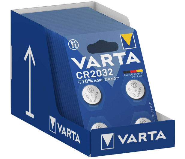 Varta Litowe Baterie Pastylkowe CR2032 (4 szt.) - 1456633 - zdjęcie 2